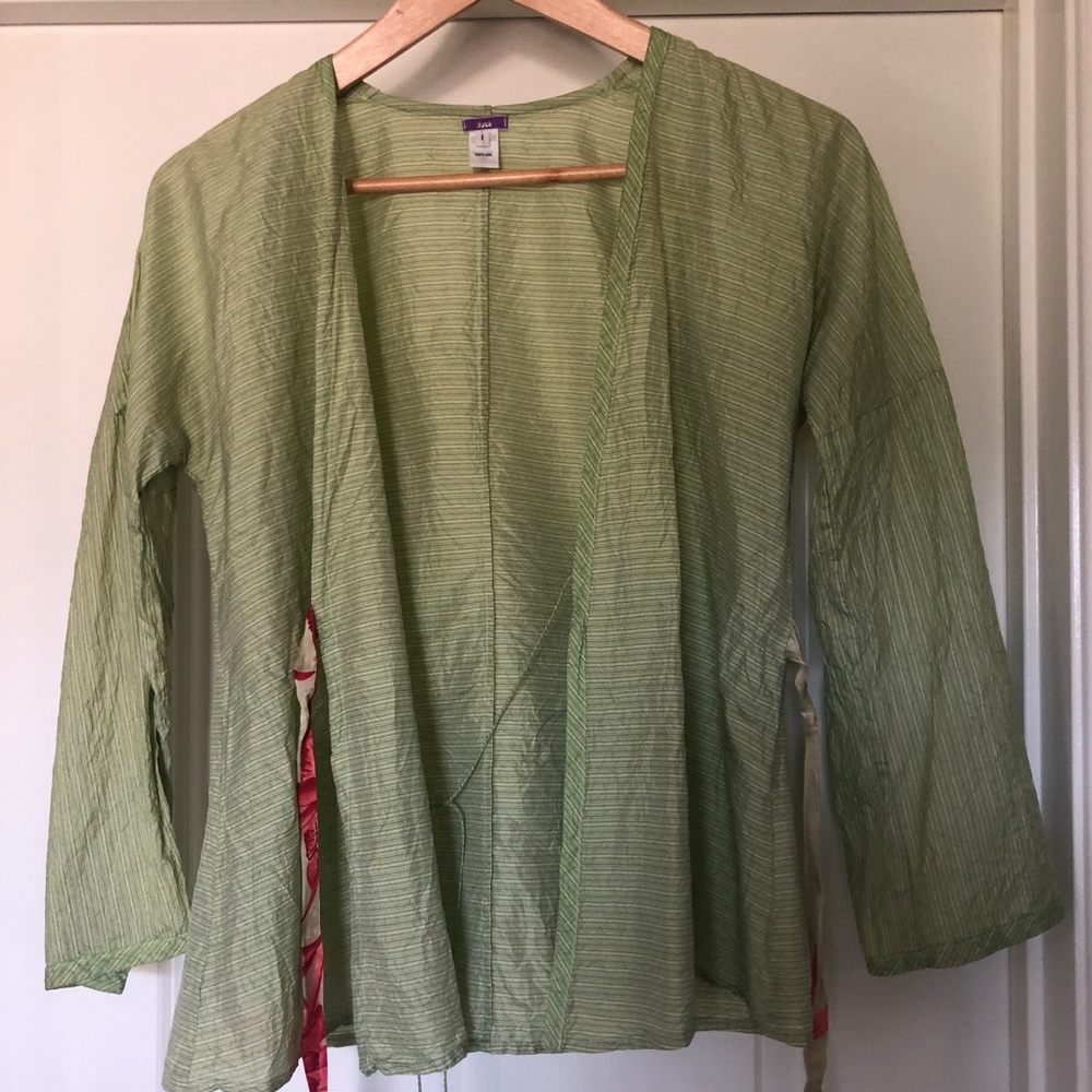 Dosa silk wrap blouse top size 1